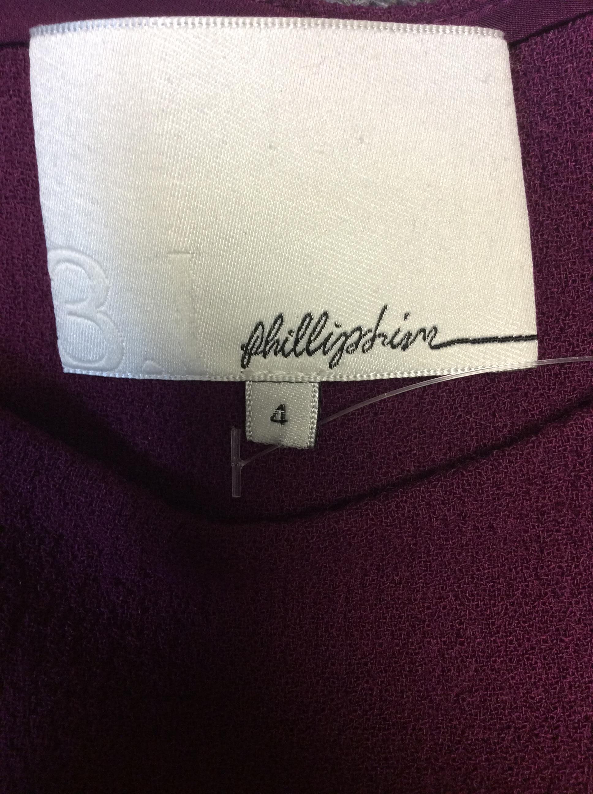 Phillip Lim Purple Wool Dress For Sale 3