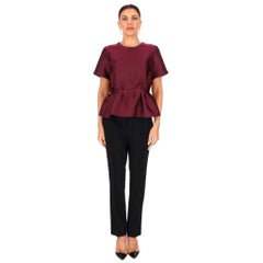 Phillip Lim Satin Peplum Top