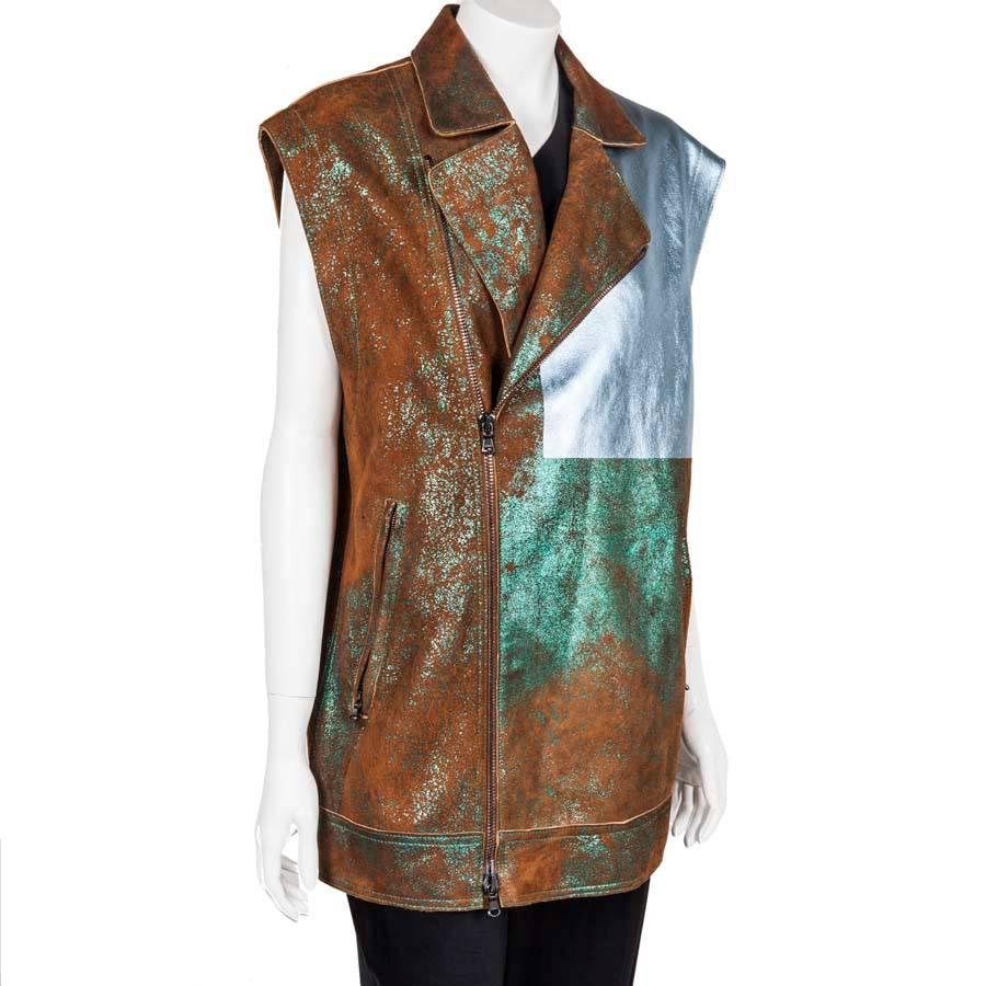 Brown Phillip Lim Sleeveless Jacket in Lamb Leather  