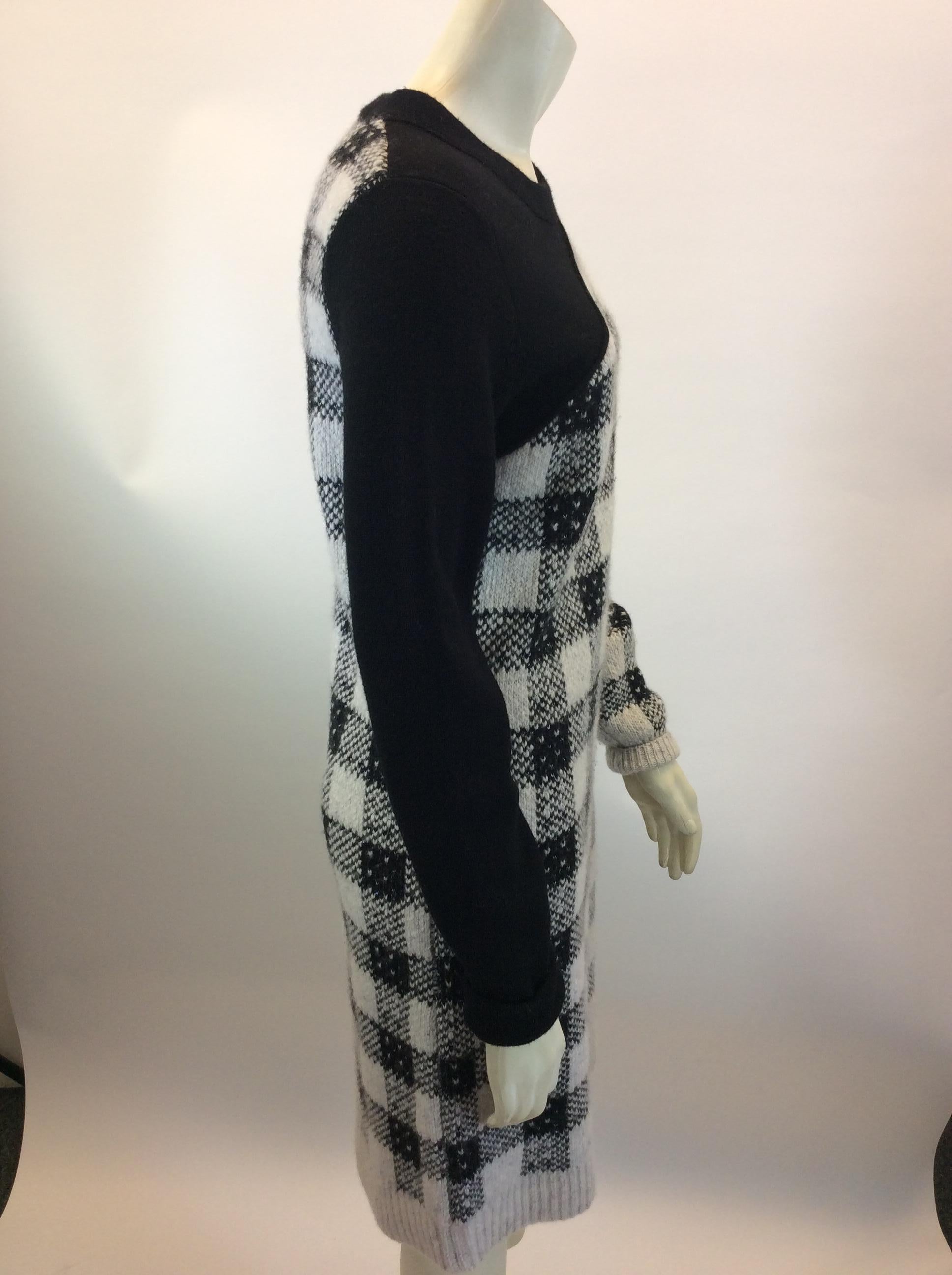 Women's Phillip Lim White and Black Sweater Dress For Sale