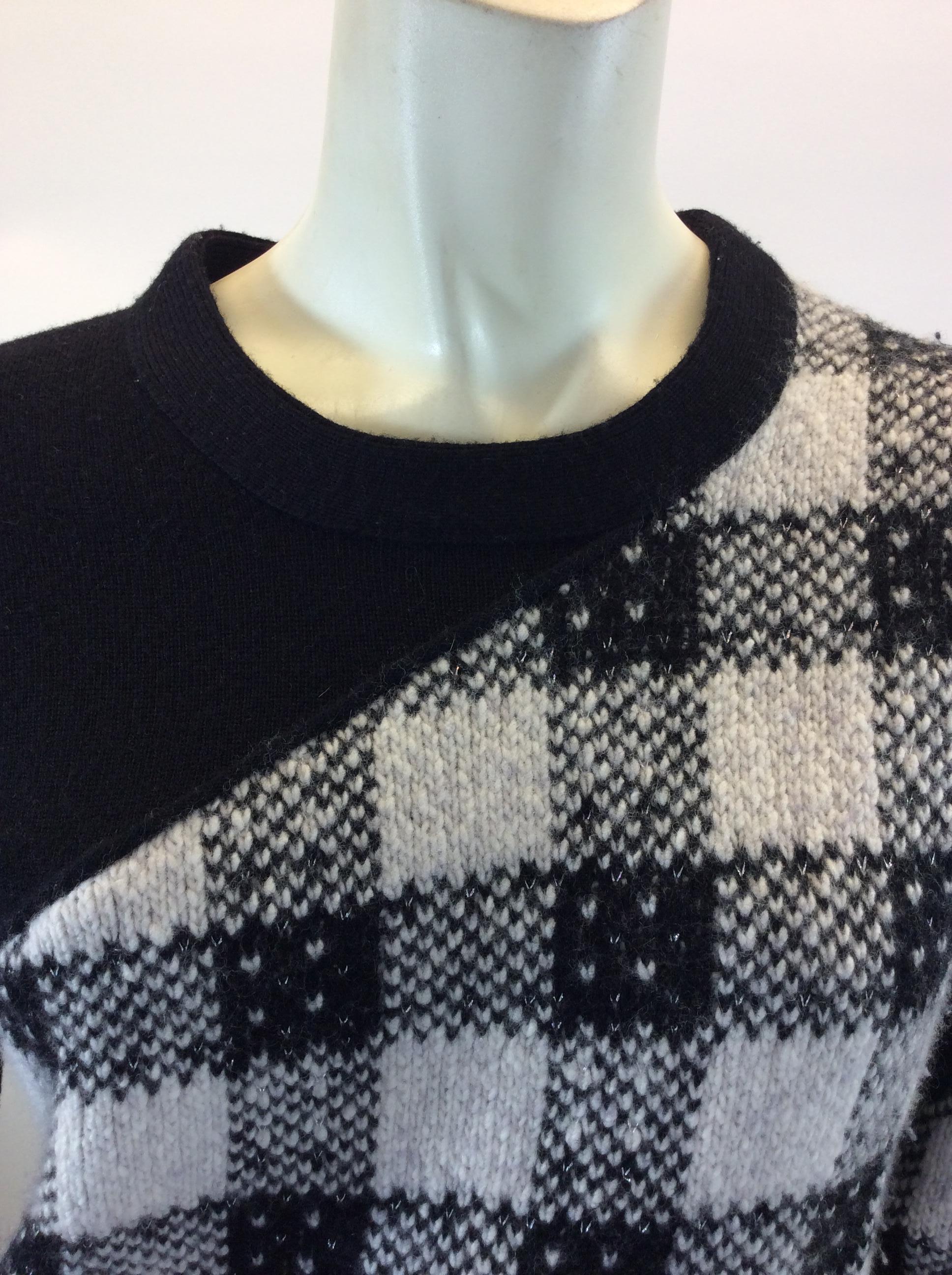 Phillip Lim White and Black Sweater Dress For Sale 1