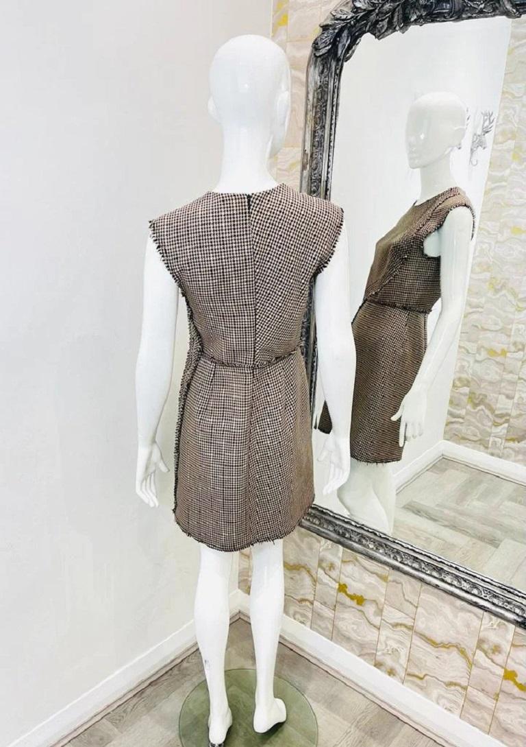Phillip Lim Wool Houndstooth Dress In New Condition For Sale In London, GB