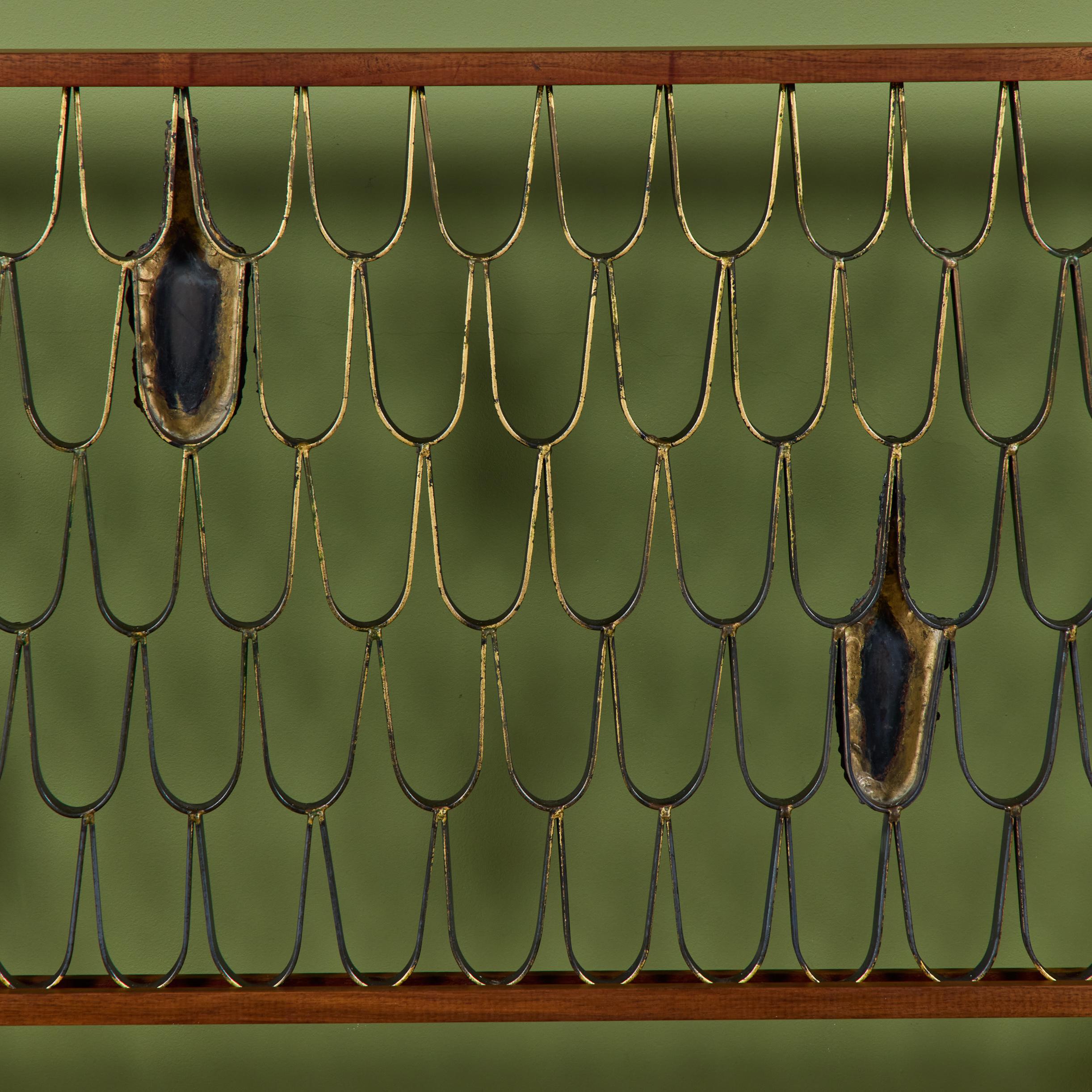 Phillip Lloyd Powell and Paul Evans Queen Headboard For Sale 1