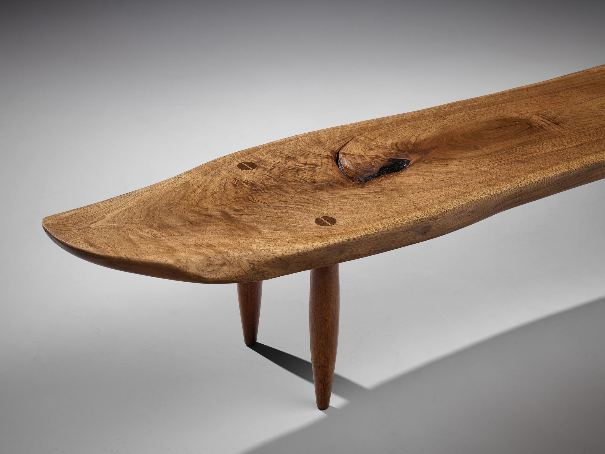 Phillip Lloyd Powell Coffee Table in Walnut In Good Condition For Sale In Waalwijk, NL