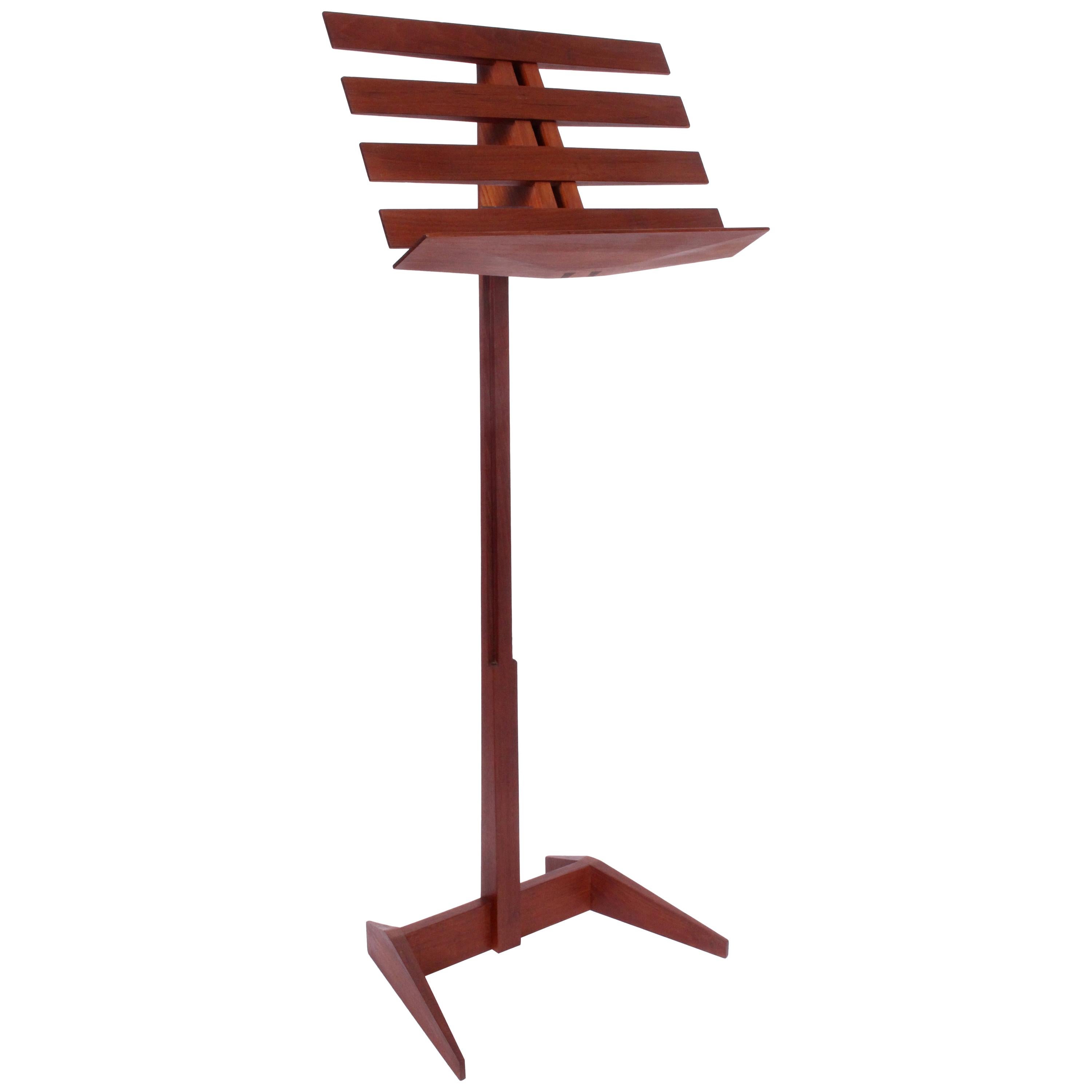 Phillip Lloyd Powell Craft Movement Adjustable Walnut Music Stand, Easel