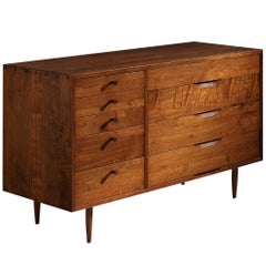 Phillip Lloyd Powell Custom-Made Chest of Drawers in Solid Walnut