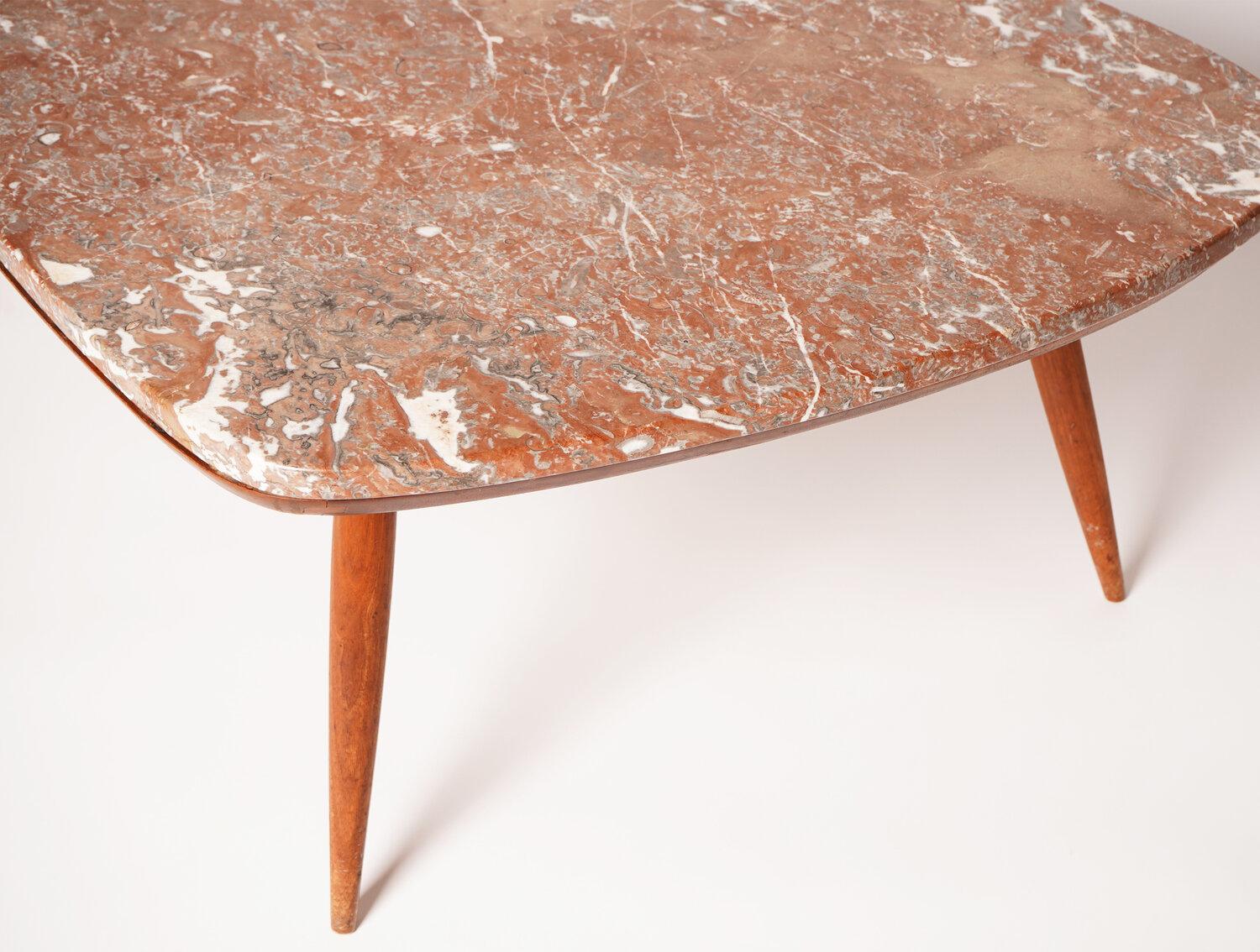 American Phillip Lloyd Powell Marble Coffee Table