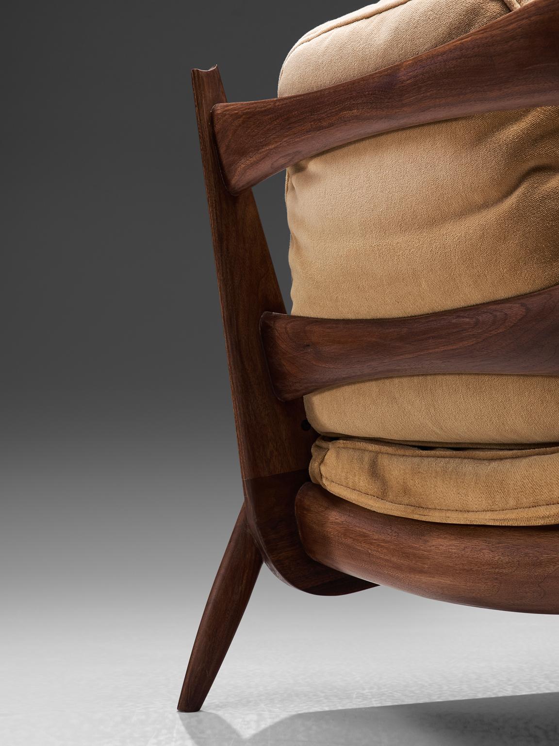 Mid-20th Century Phillip Lloyd Powell 'New Hope' Lounge Chair