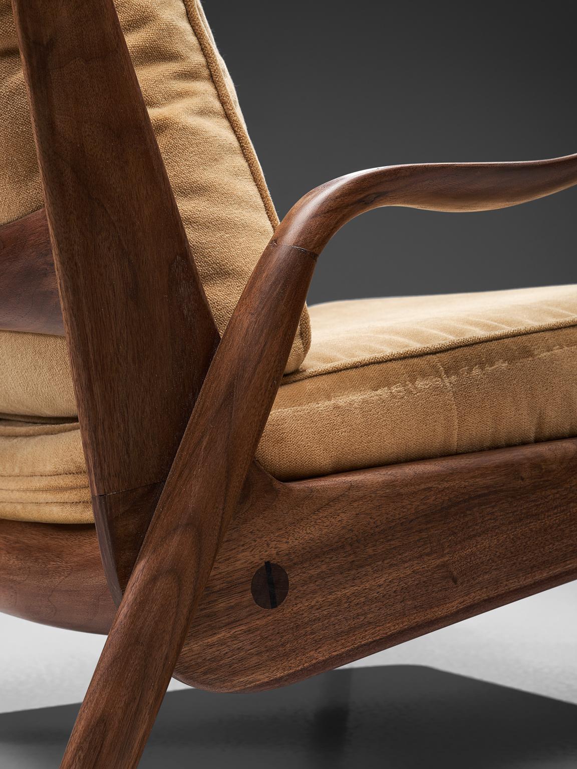 Velvet Phillip Lloyd Powell 'New Hope' Lounge Chair