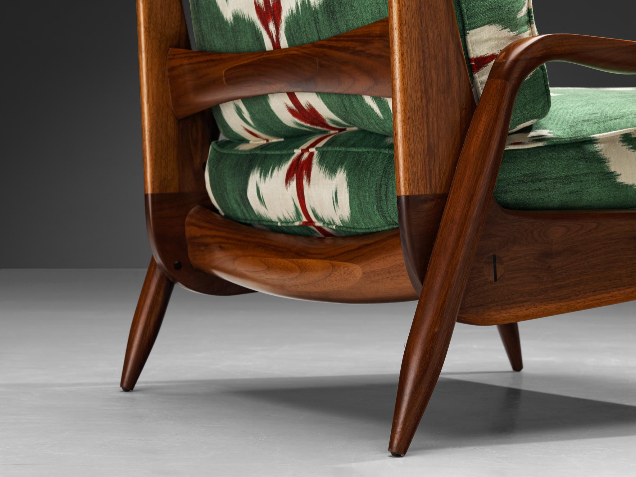 Phillip Lloyd Powell 'New Hope' Lounge Chair in American Walnut 2
