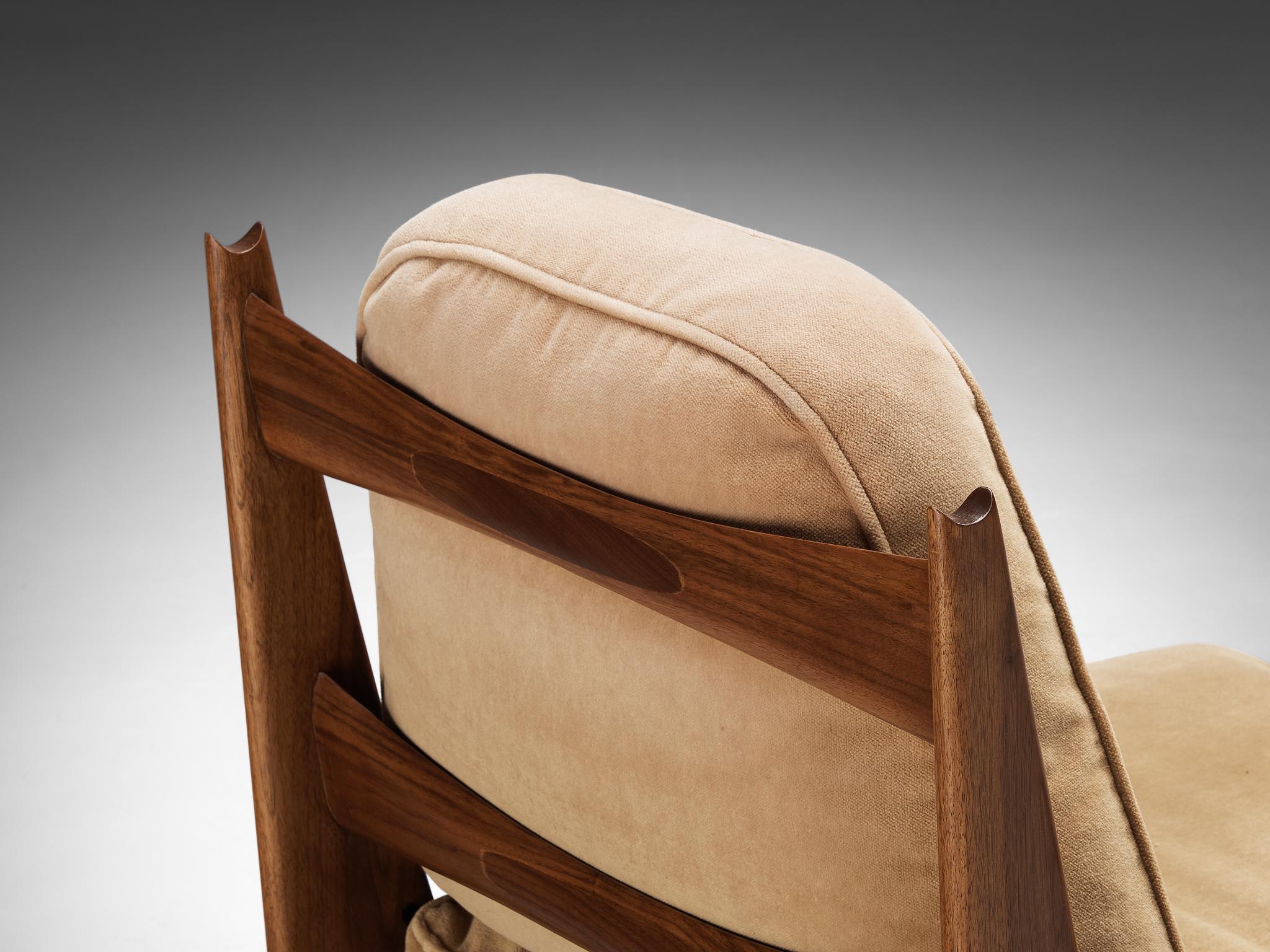 Phillip Lloyd Powell 'New Hope' Lounge Chair in American Walnut 3