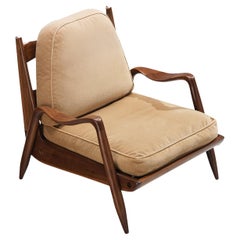 Phillip Lloyd Powell 'New Hope' Lounge Chair in American Walnut