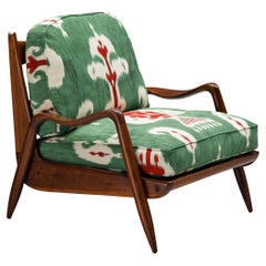 Phillip Lloyd Powell 'New Hope' Lounge Chair in American Walnut