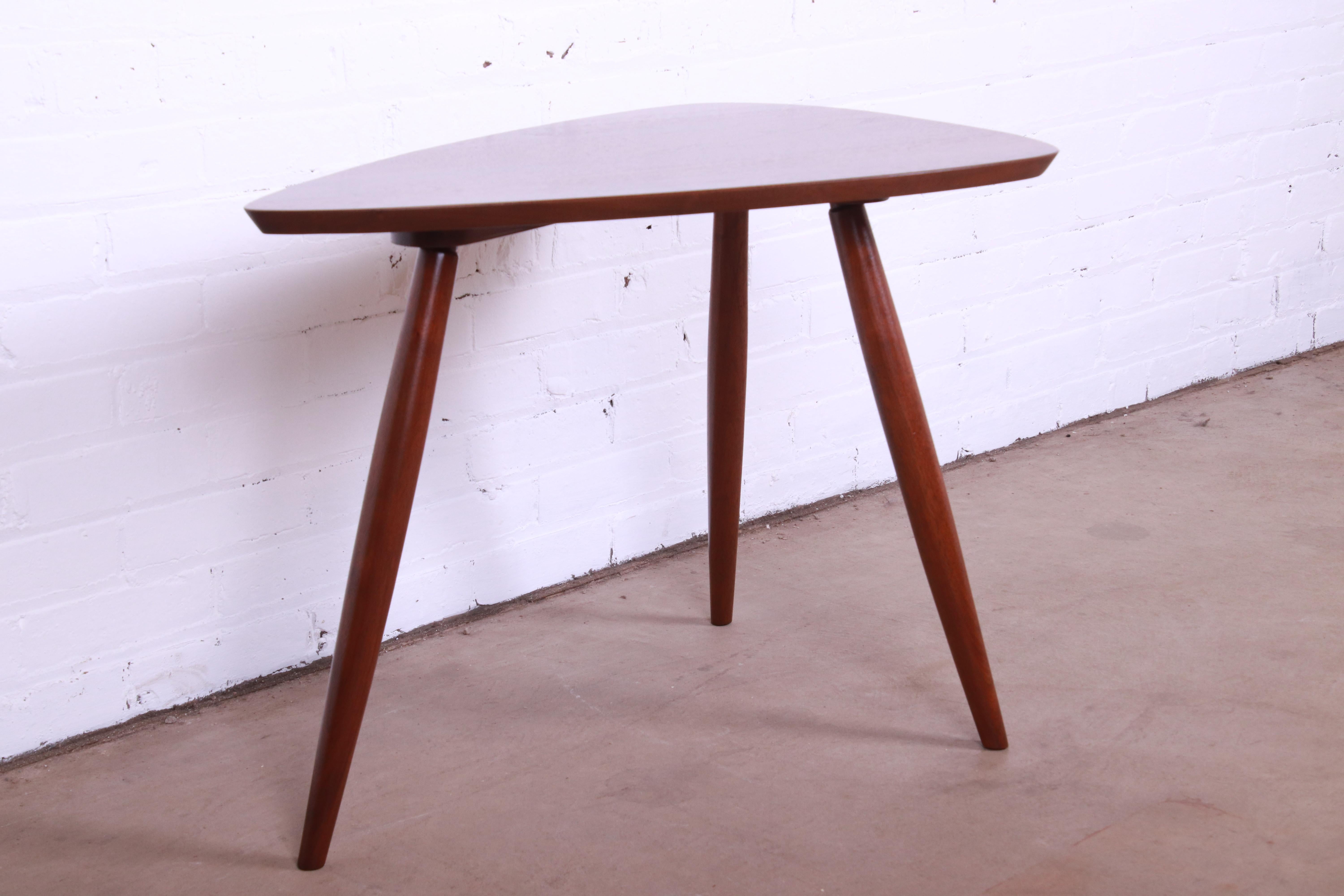 Phillip Lloyd Powell Organic Modern Black Walnut Occasional Side Table In Good Condition In South Bend, IN