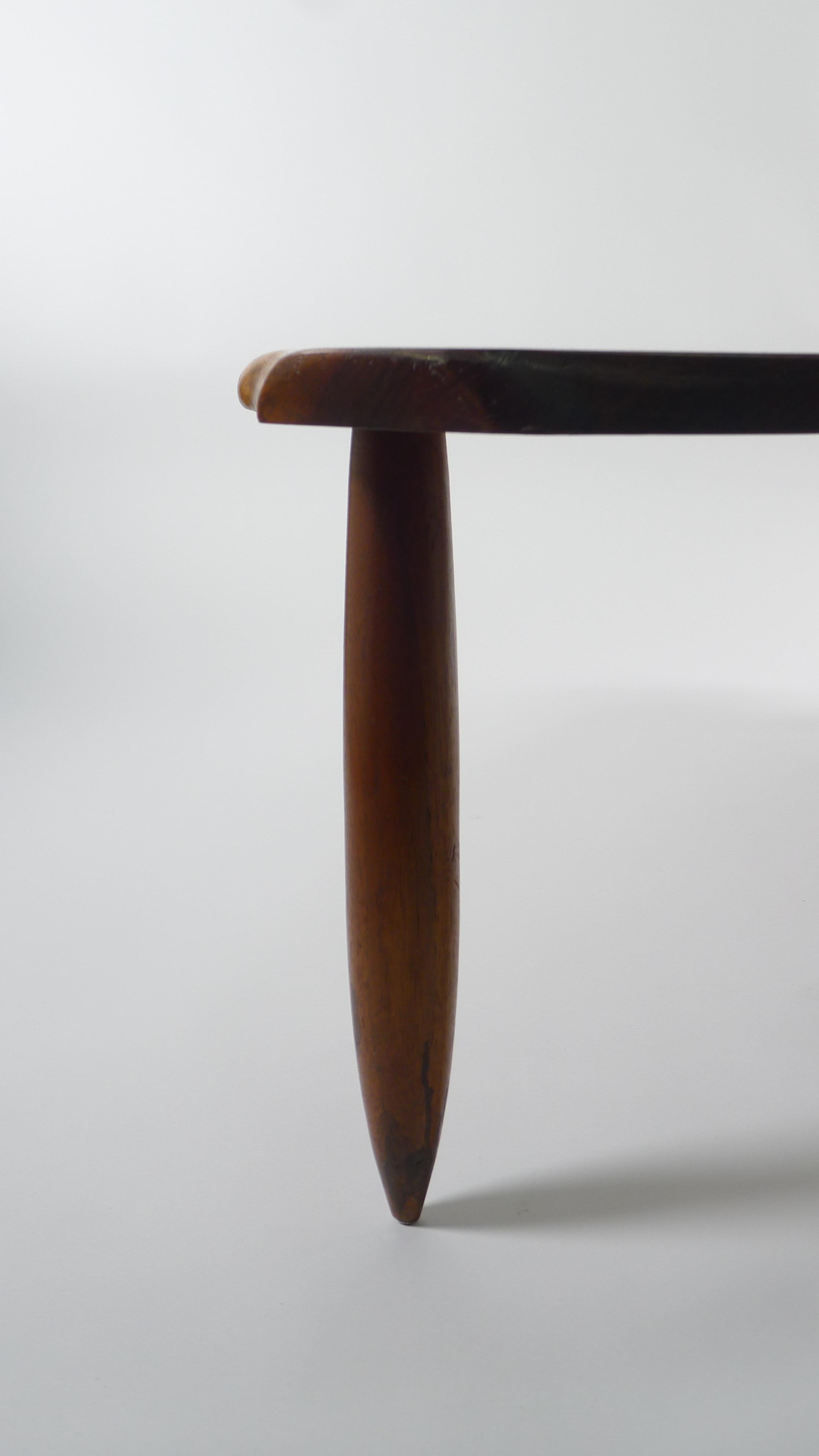 Phillip Lloyd Powell; Studio Made Coffee Table in American Black Walnut, 1960's In Good Condition In Wargrave, Berkshire