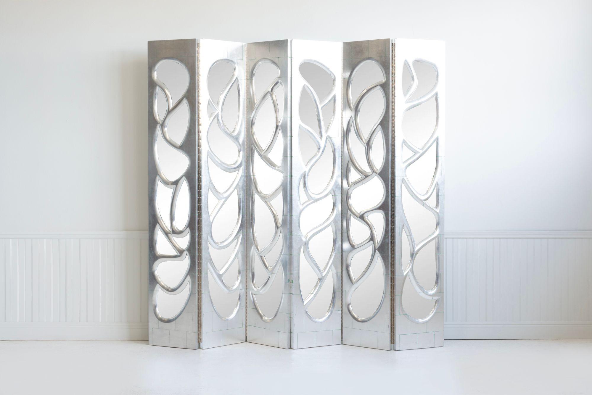 Appliqué Studio Phillip Lloyd Powell Paraventi a specchio 1975c in vendita
