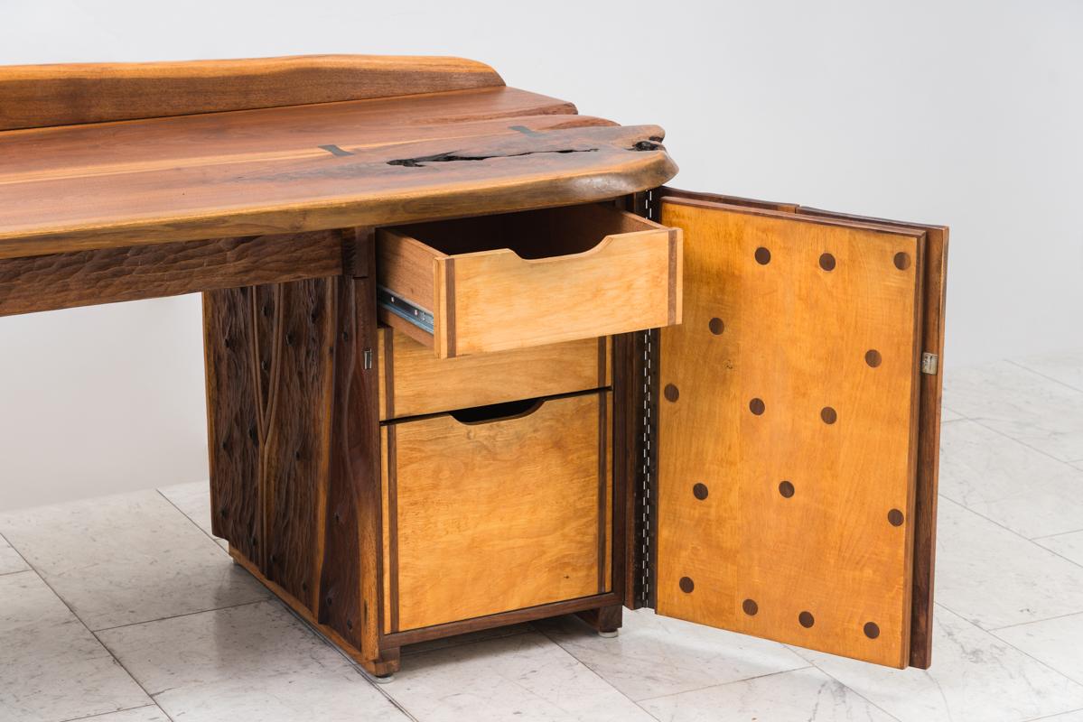Phillip Lloyd Powell, Unique Carved Desk, USA For Sale 5