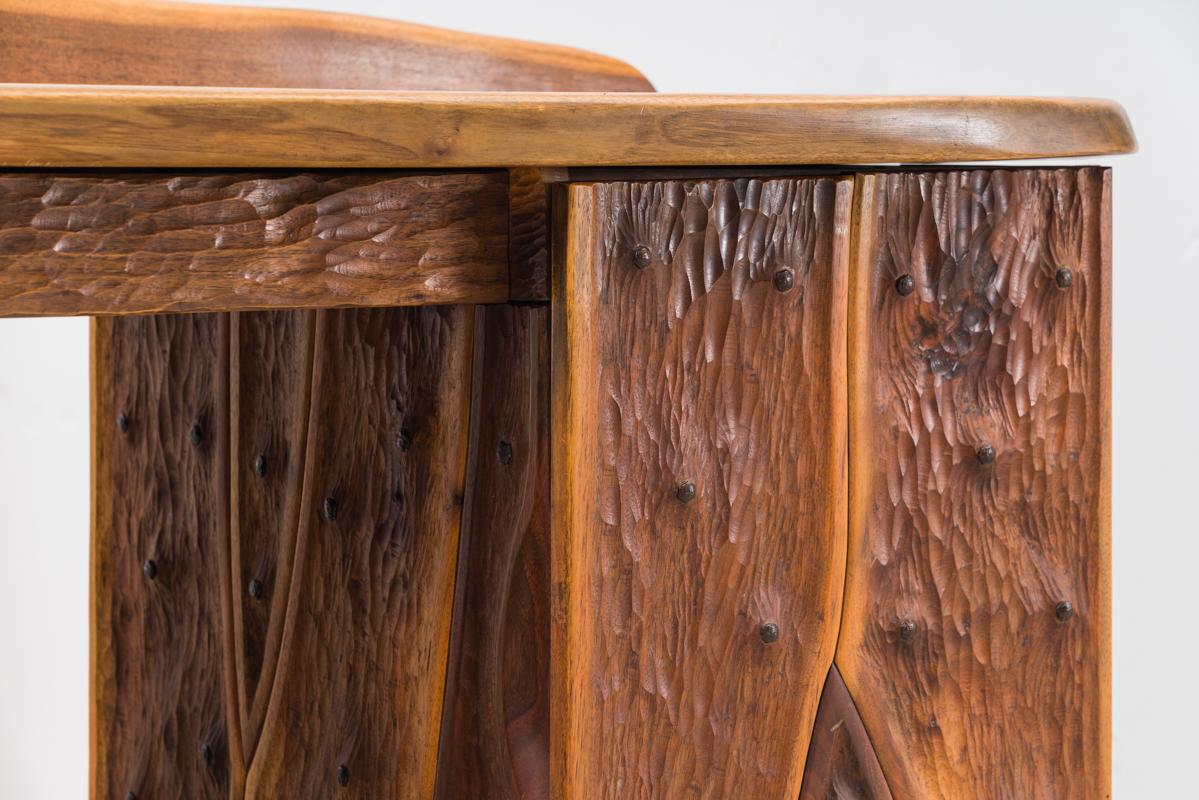 Phillip Lloyd Powell, Unique Carved Desk, USA For Sale 7