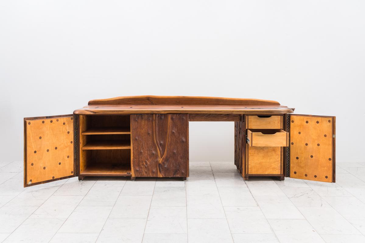 Phillip Lloyd Powell, Unique Carved Desk, USA For Sale 10