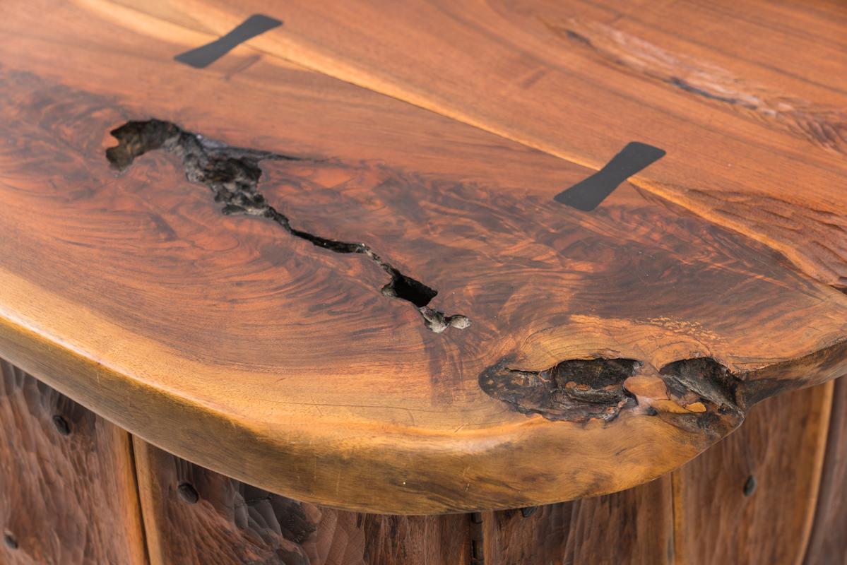 Phillip Lloyd Powell, Unique Carved Desk, USA For Sale 12