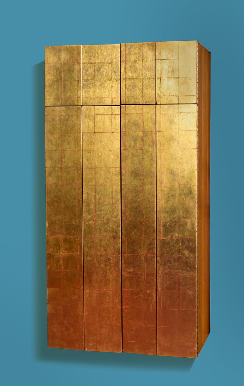 Mid-20th Century Phillip Lloyd Powell Wall-Mounted Gold Leaf 60