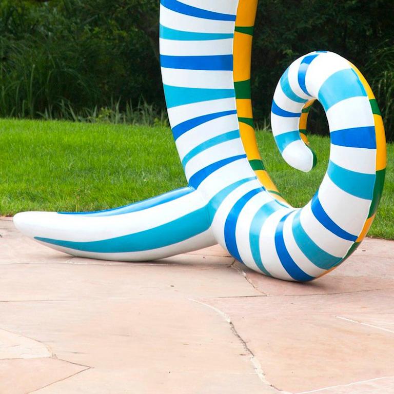 outdoor Pool Toy - Blue - Contemporary Sculpture by Phillip Maberry