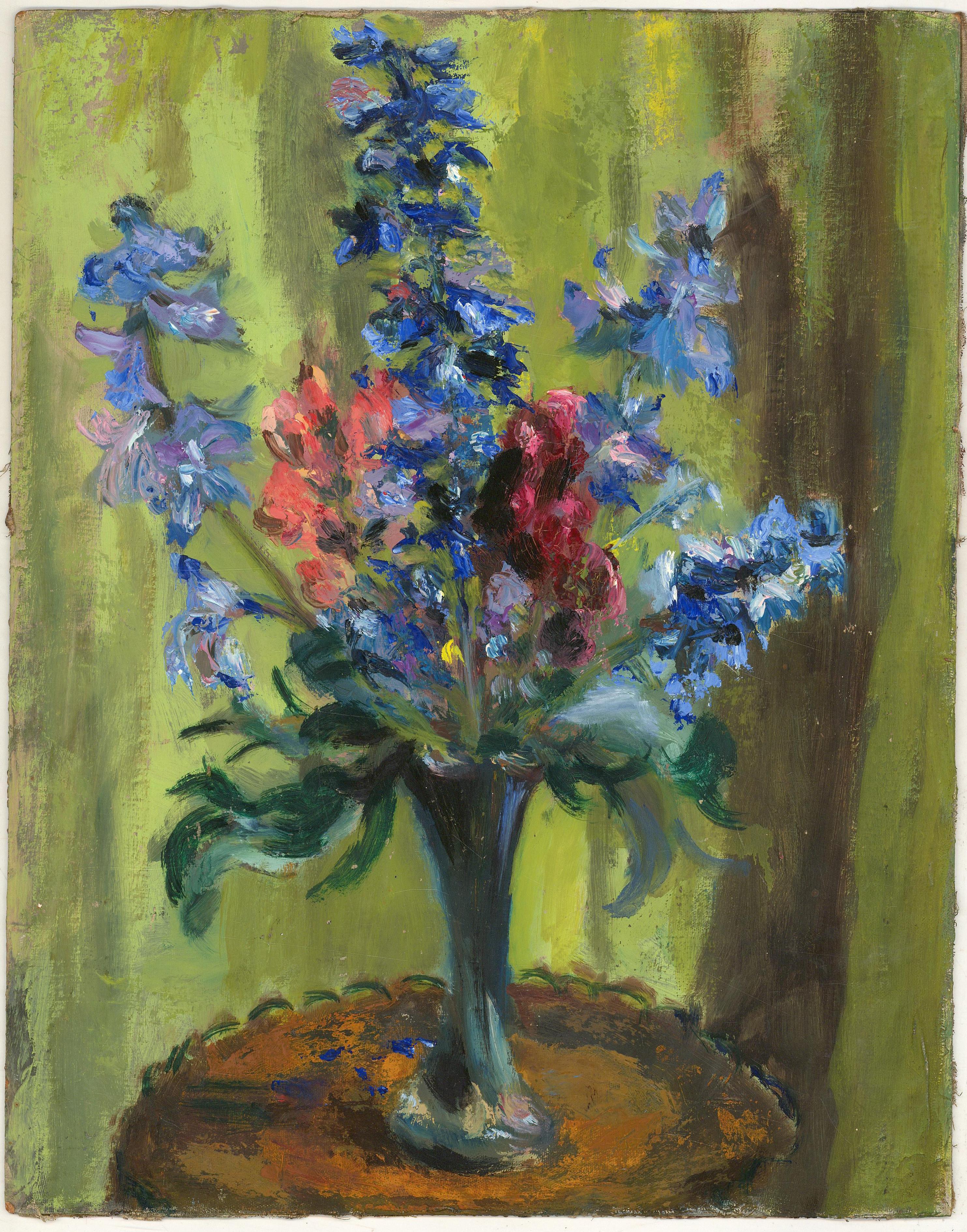 Philip Naviasky (1894-1983) - Huile, portrait d'une femme, début du 20e siècle - Marron Portrait Painting par Phillip Naviasky