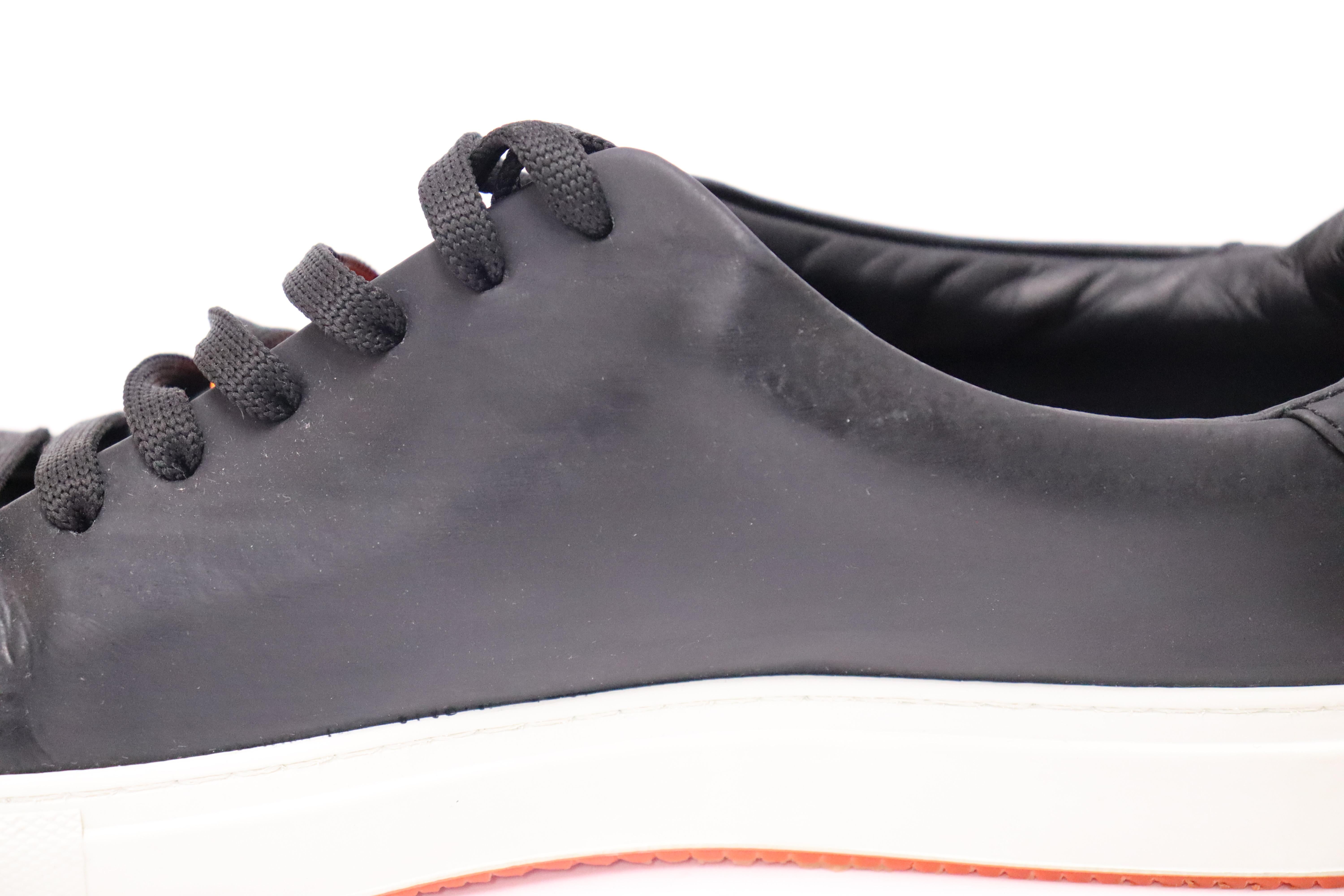 Phillip Plein Hombre Zapatillas de cuero negro con tachuelas talla EU 41 2