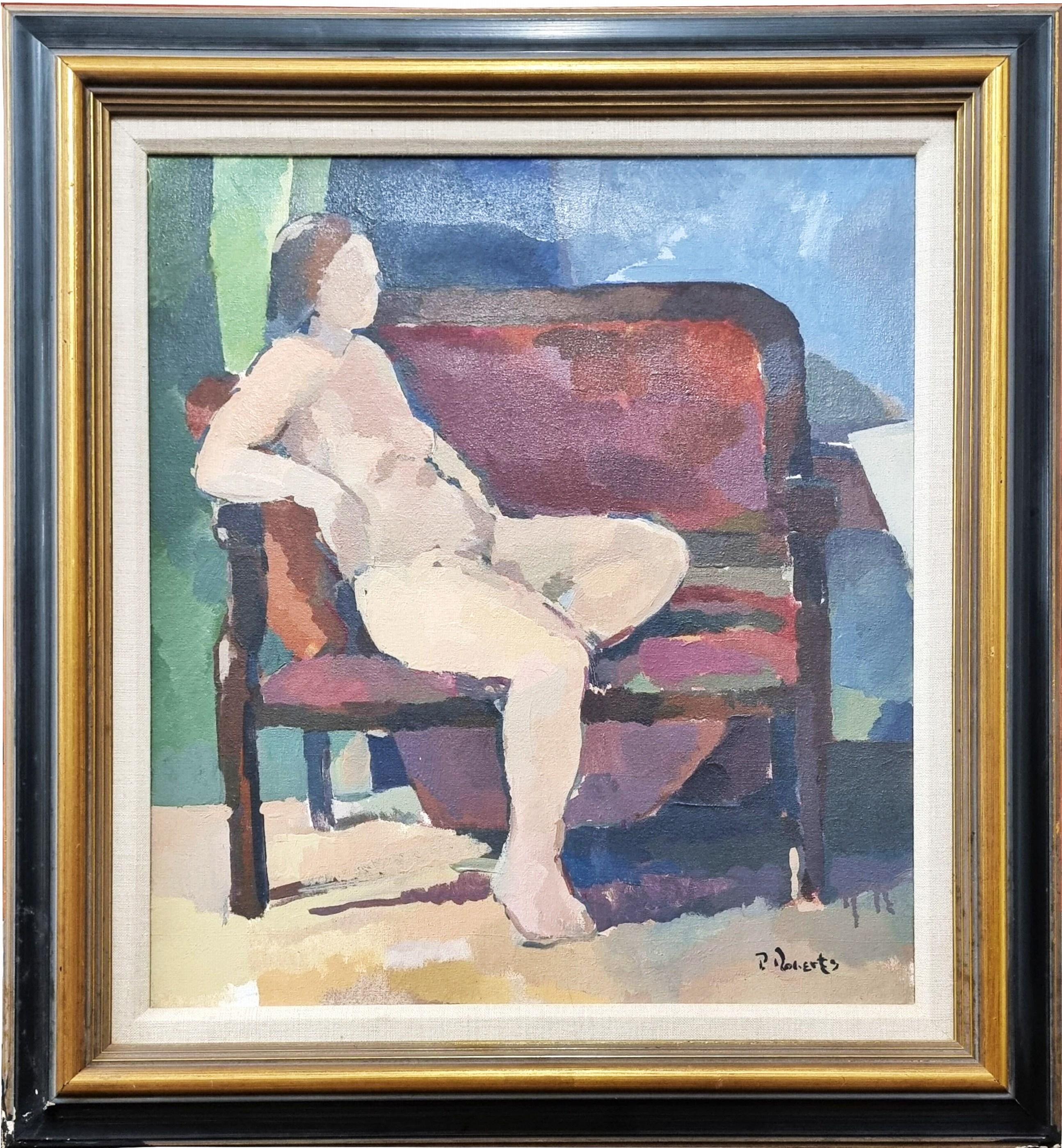 Phillip Roberts Nude Painting – Liegender Akt
