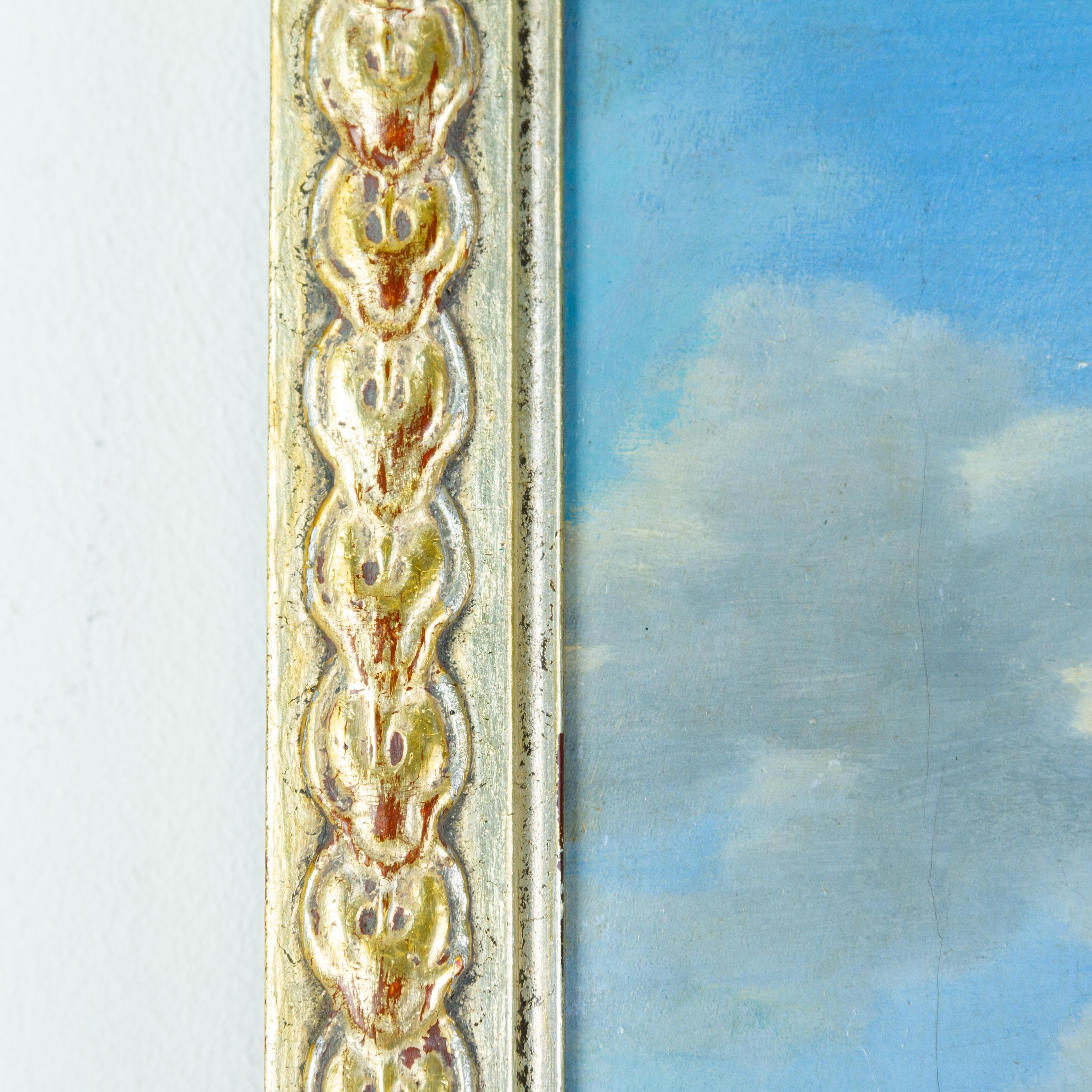 Metà XIX secolo Phillip Schonhammer (nato nel 1793) Dipinto a olio tedesco Ufficiale a cavallo 1836 in vendita