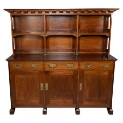 Phillips Webb Arts & Crafts Nussbaum Kommode Sideboard, Aesthetic Movement, Morris