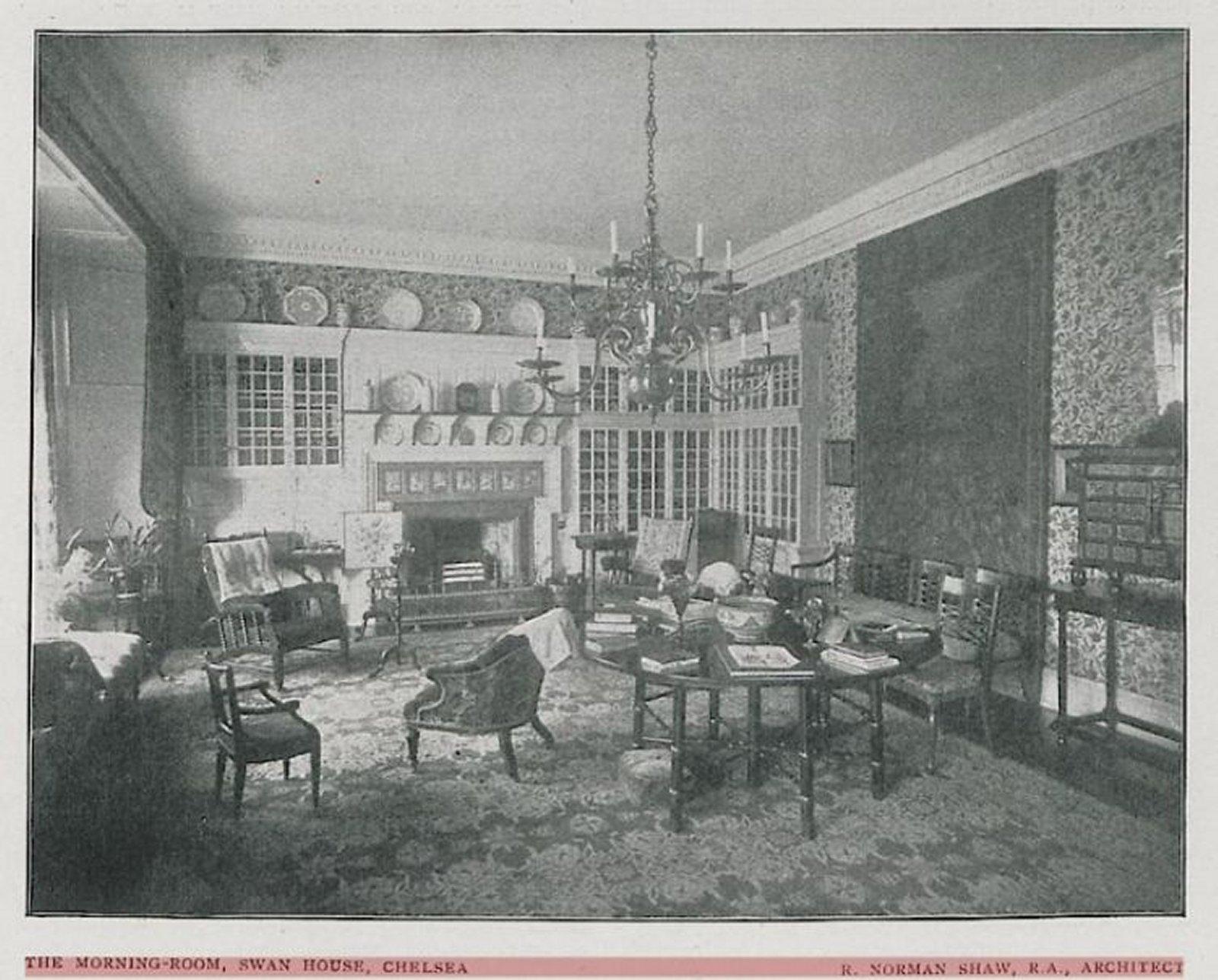 Phillips Webb für Morris & Co. ein englischer Lehnsessel des Aesthetic Movement im Angebot 12