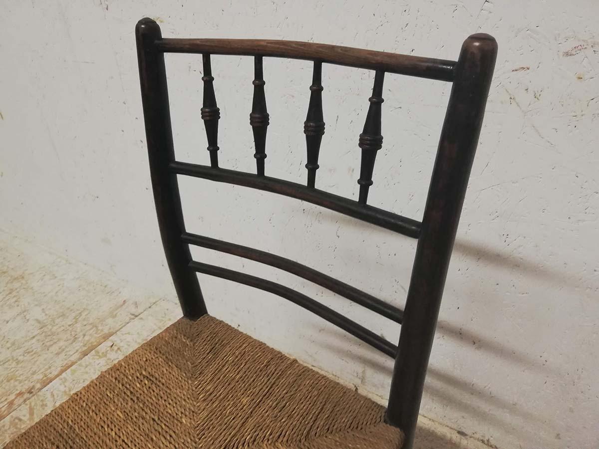 Phillip Webb for William Morris, An Original Pair of Sussex Ebonised Side Chairs 5