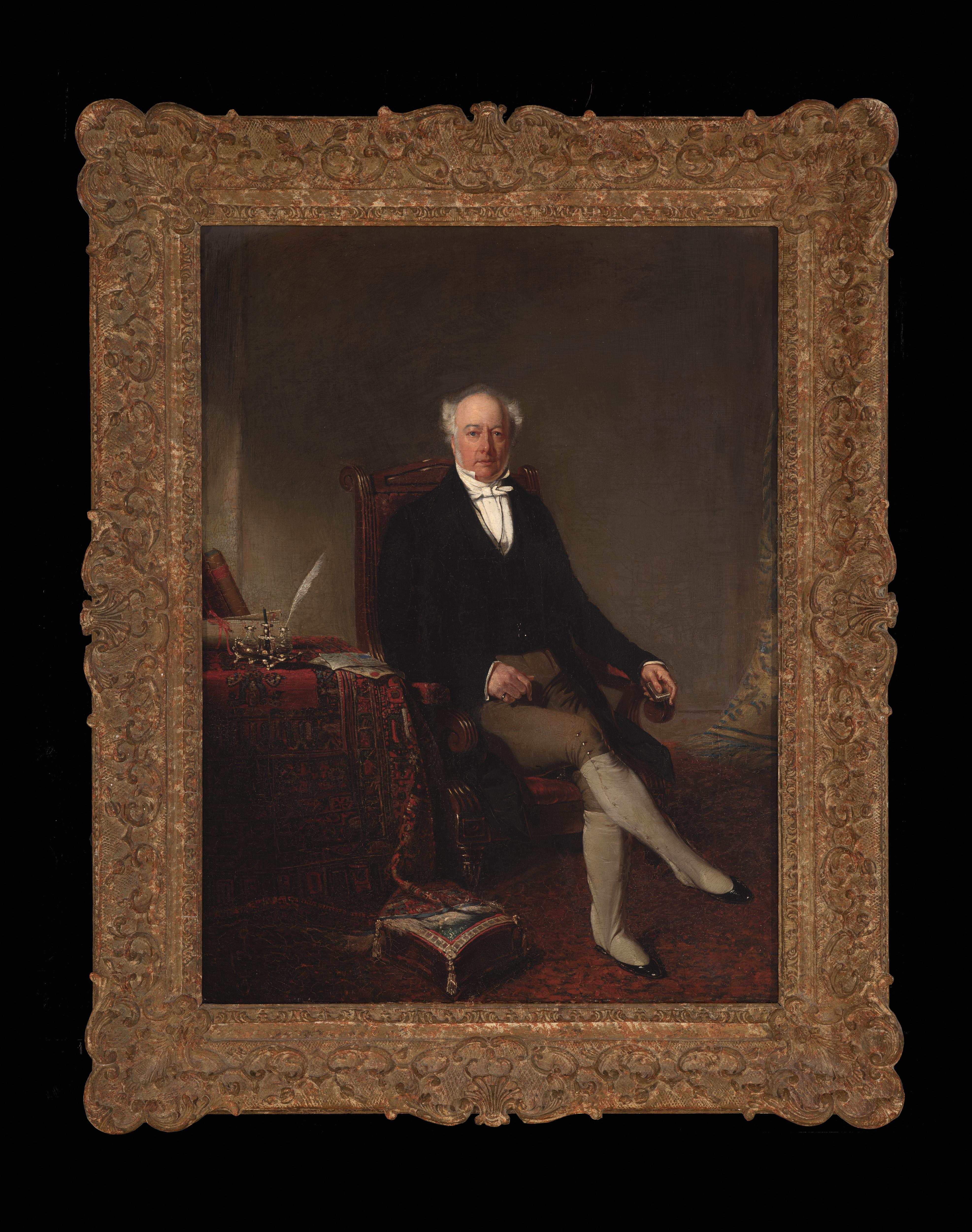 Portrait Painting Phillip Westcott - Charles Grey, 2nd Earl Grey, ancien Premier ministre du Royaume-Uni