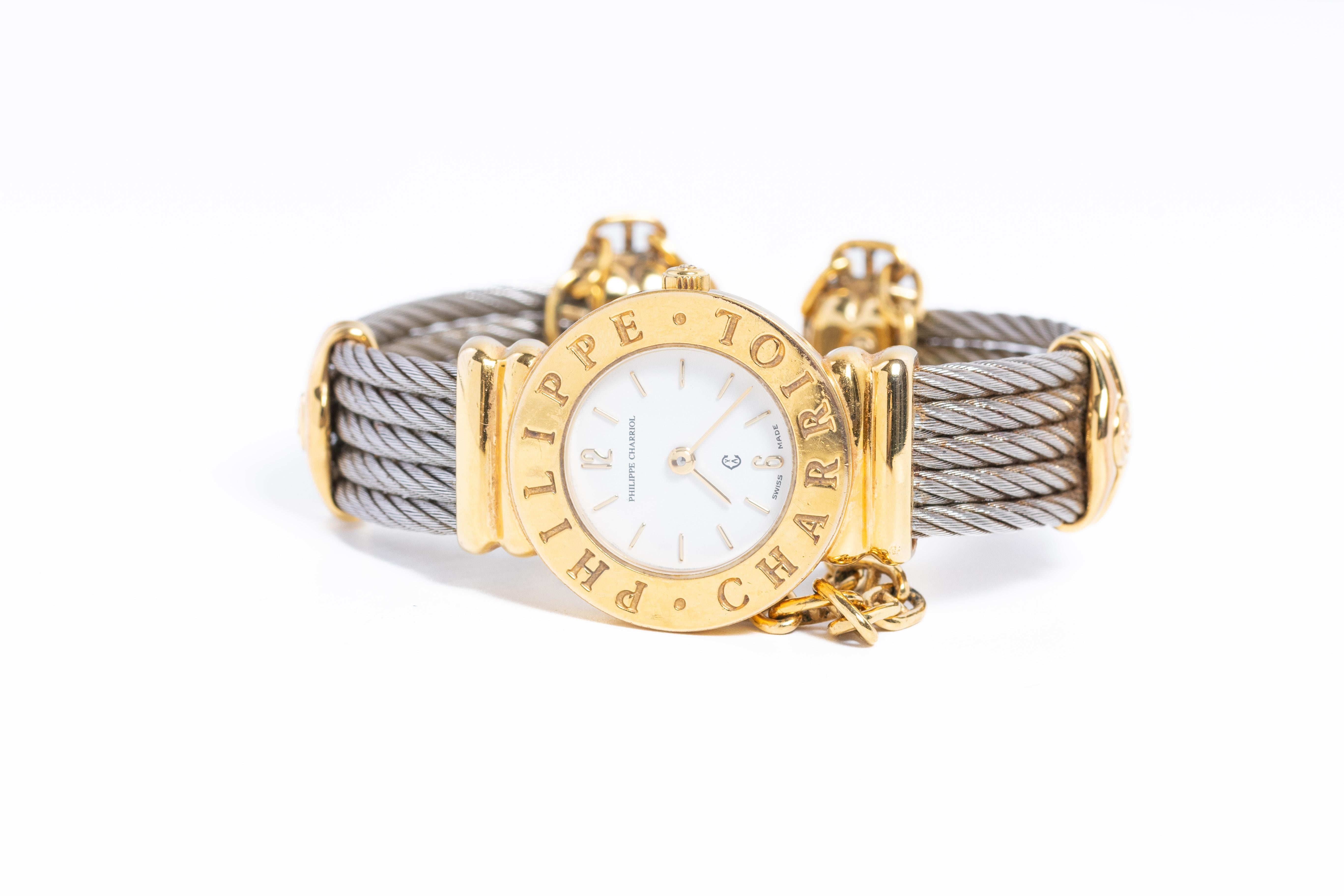 Phillipe Charriol Gold Plated and Stainless Steel Ladies Wristwatch 1