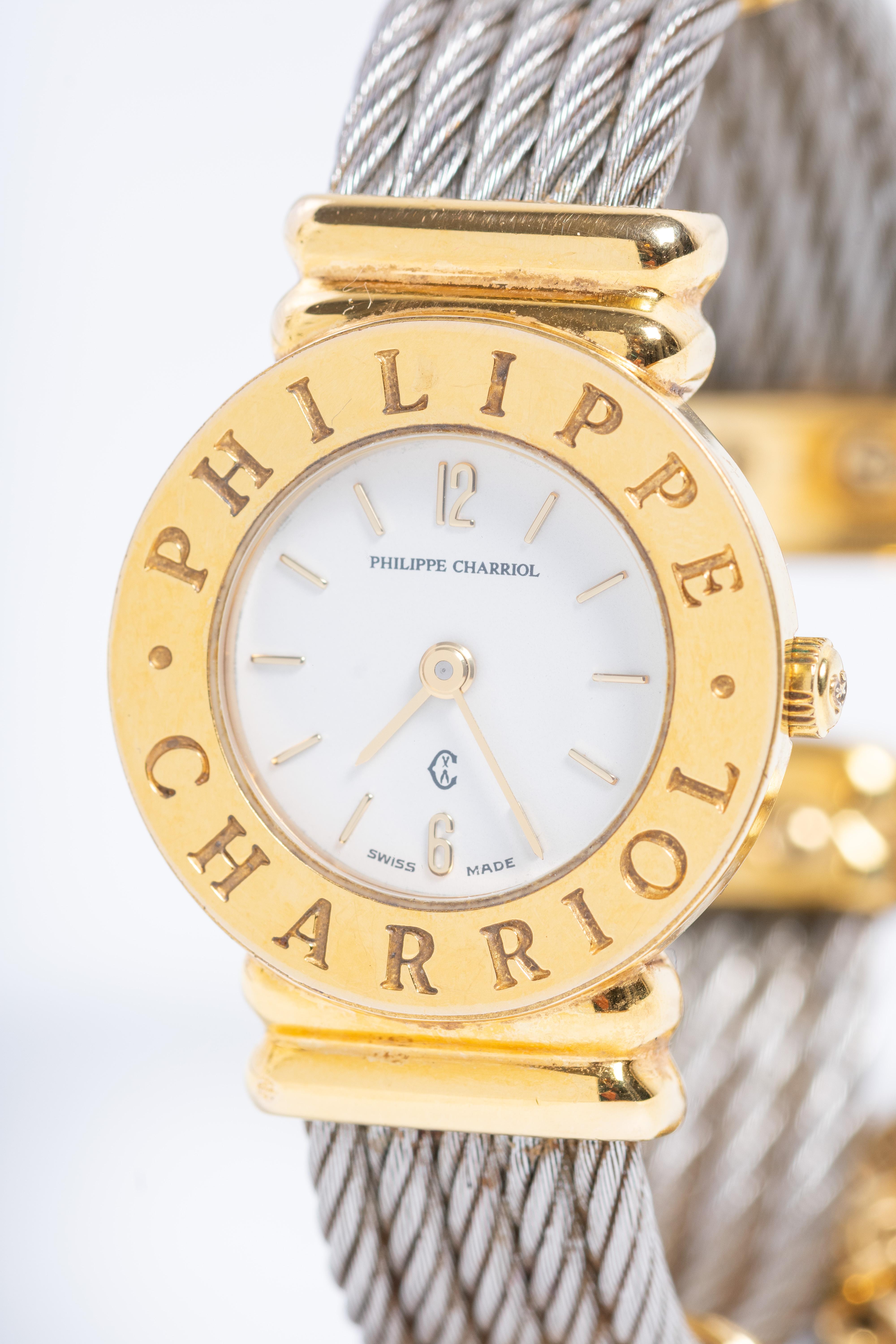 Phillipe Charriol Gold Plated and Stainless Steel Ladies Wristwatch 3