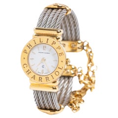 Orologio da polso da donna Phillips Charriol placcato in oro e acciaio inossidabile
