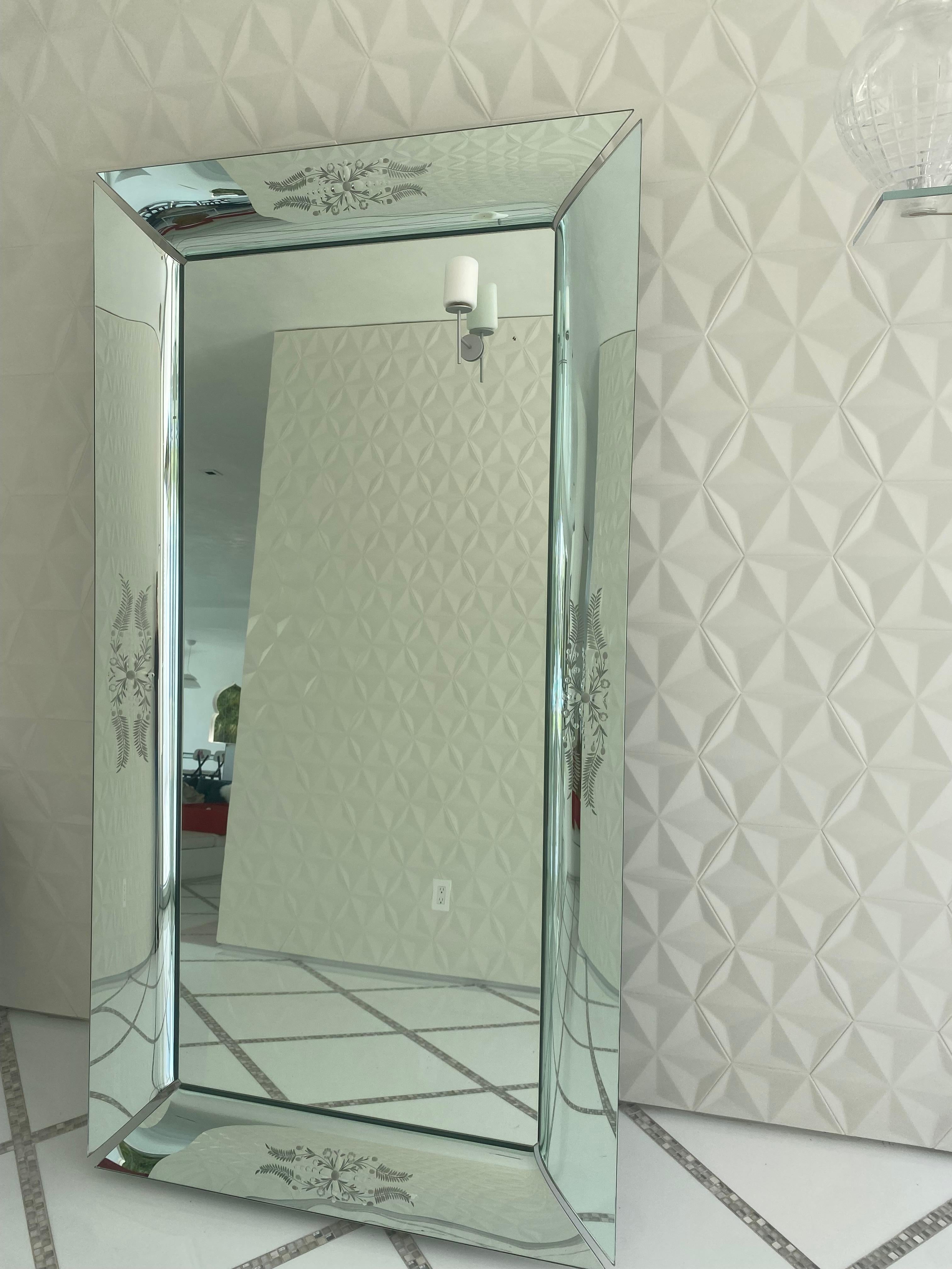 Phillipe Starck Floor Length Mirror In Excellent Condition For Sale In Beverly Hills, CA