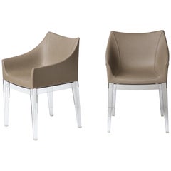 Phillipe Stark Mademoiselle Upholstered Faux Leather Chairs