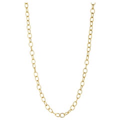 Phillipe Syna : grande chaîne à maillons en or jaune 18 carats