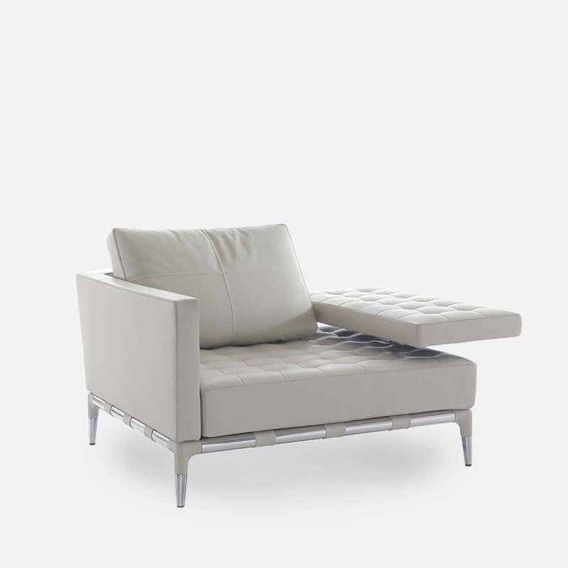 Phillippe Starck Prive Steel And Leather Armchair For Sale 1