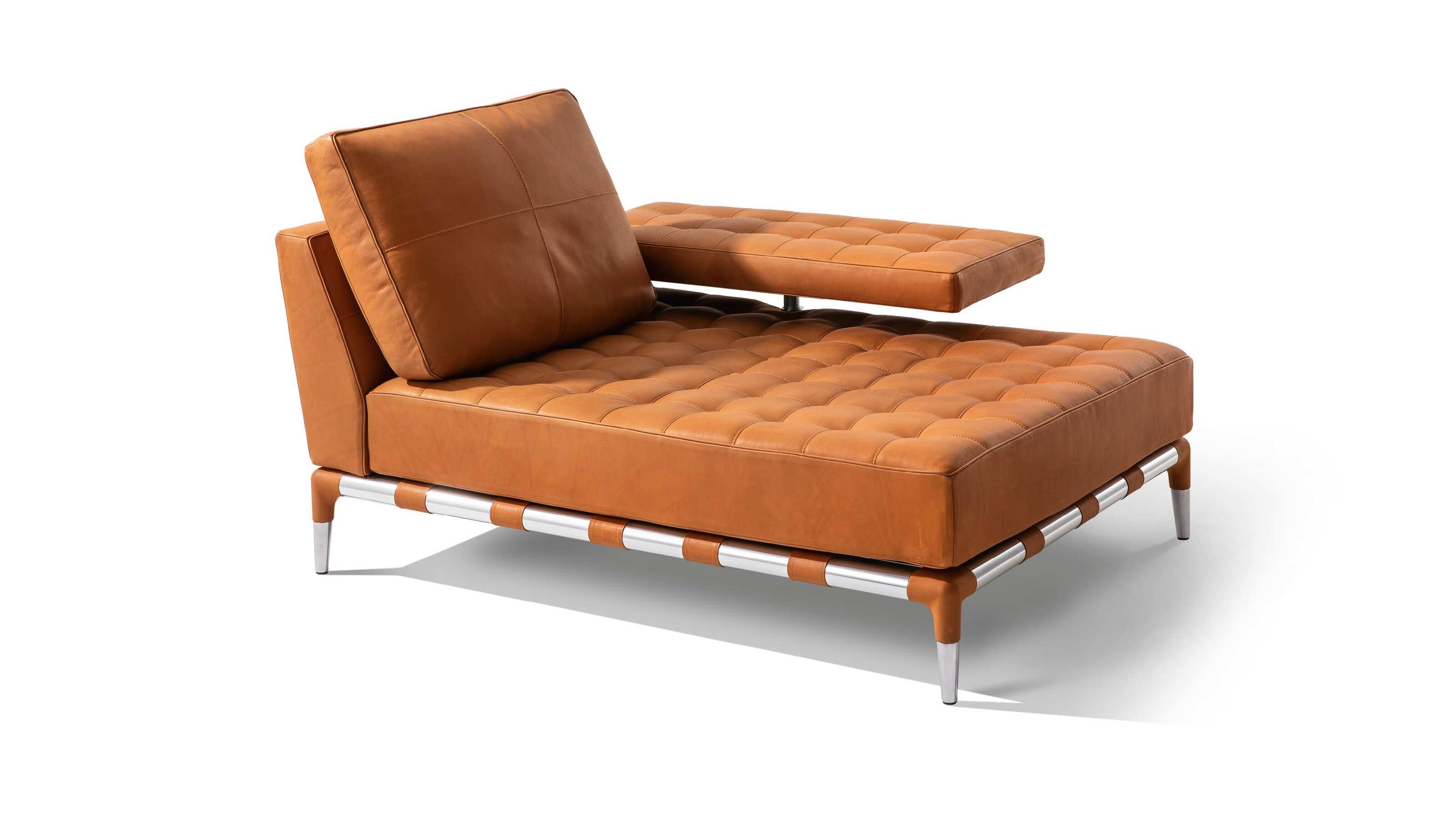 Phillippe Starck Prive Sofa aus Stahl und Leder  im Angebot 5