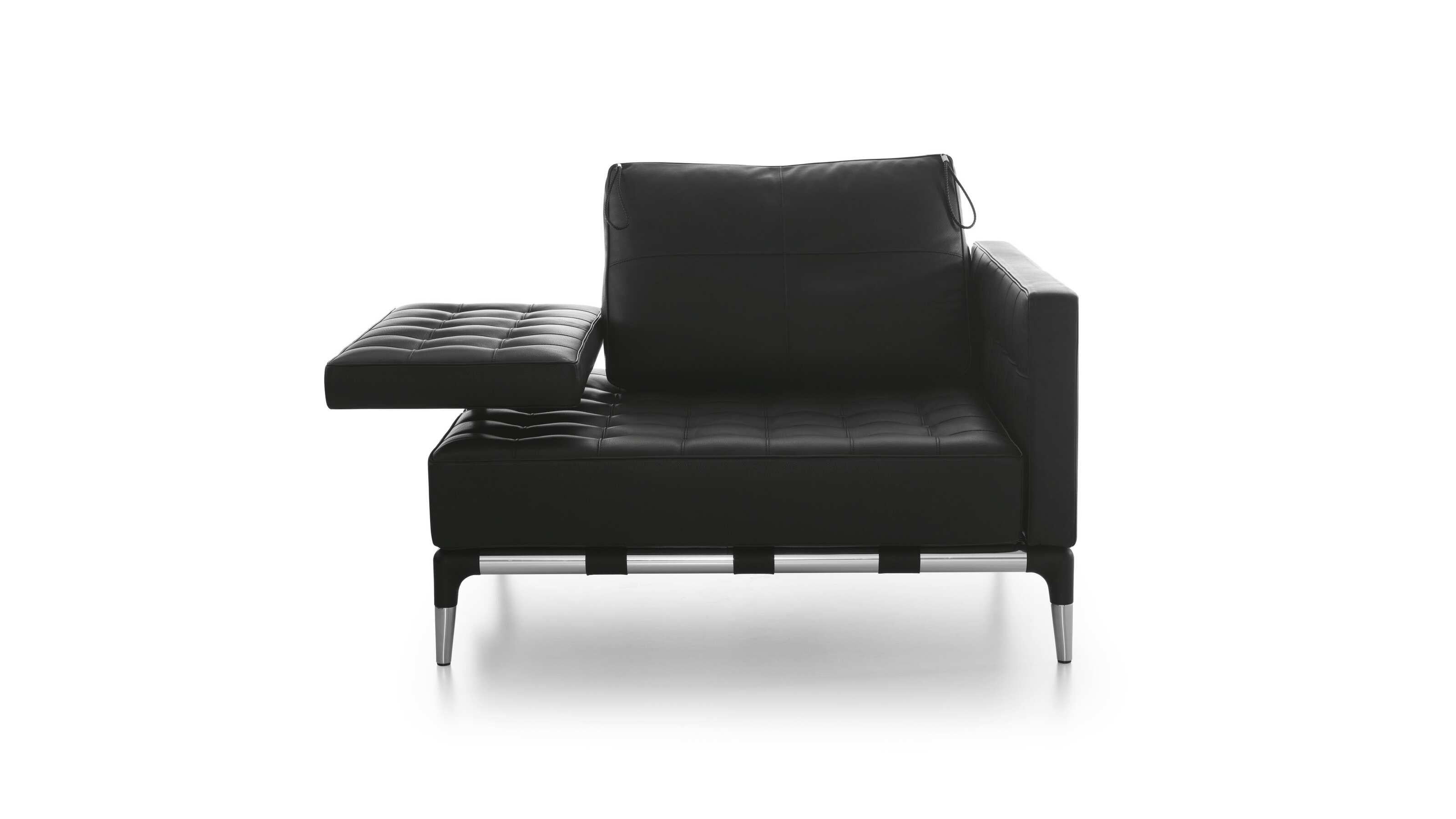 Phillippe Starck Prive Sofa aus Stahl und Leder  im Angebot 8