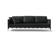 Philippe Starck Prive Sofa by Cassina: Modern Steel and Leather Design