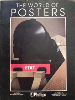 1980 Phillips 'The World of Posters Auction' Libro di riferimento sull'Art Deco