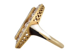 Phillips Brothers & Son Diamond and Enamel Memorial Ring, English, circa 1872