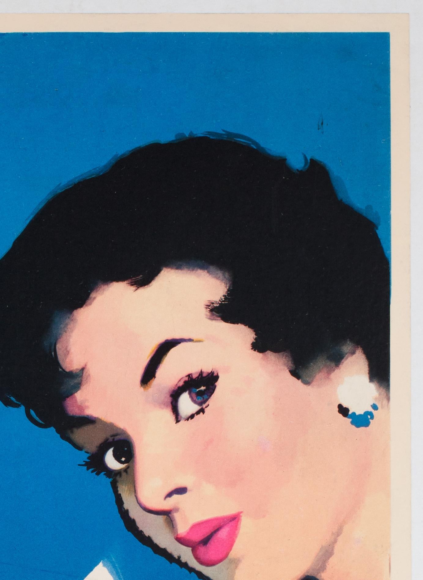 20th Century Phillips c1950s Shoe Heels British Advertising Poster For Sale