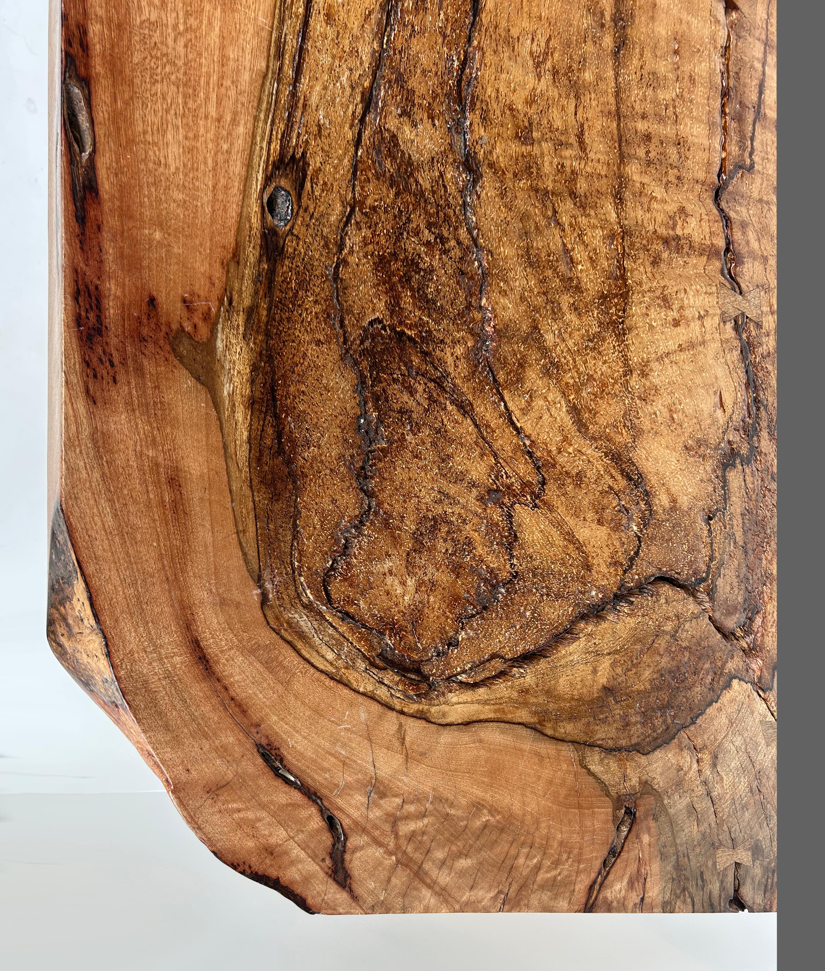 Métal Collection Phillipsal Table de salle à manger Organic Modern Origins, Live Edge Solid Wood en vente