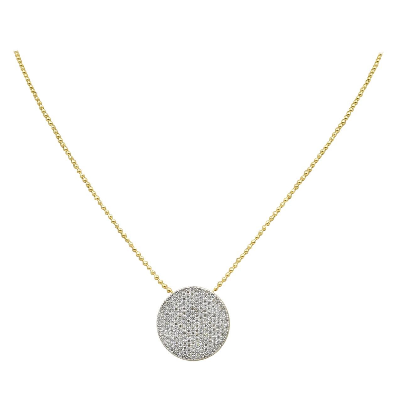 Phillips House Infinity Necklace N2003PDY Diamond Pave 0.58 Carat For Sale