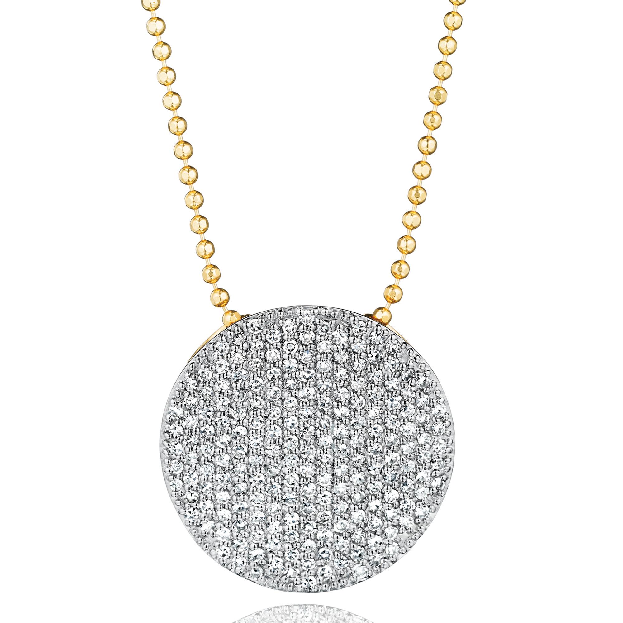 Phillips House Infinity Necklace N2003PDY Diamond Pave 0.58 Carat In New Condition For Sale In Carmel, IN